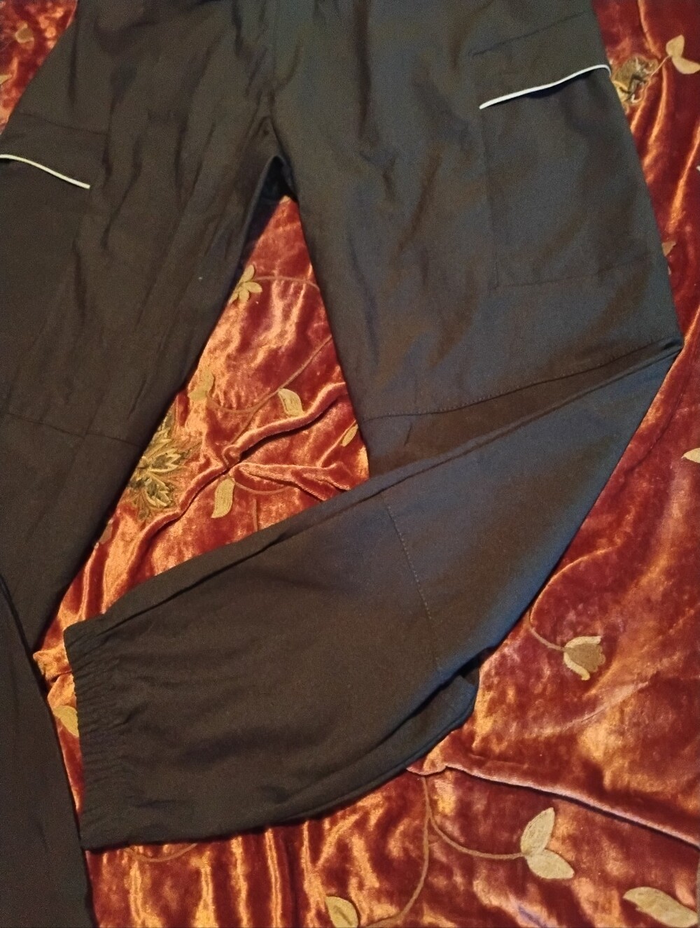 Quiksilver Men’s Black Track Pants - Size Large/Grand - NWOT Reflective Details - Picture 5 of 11